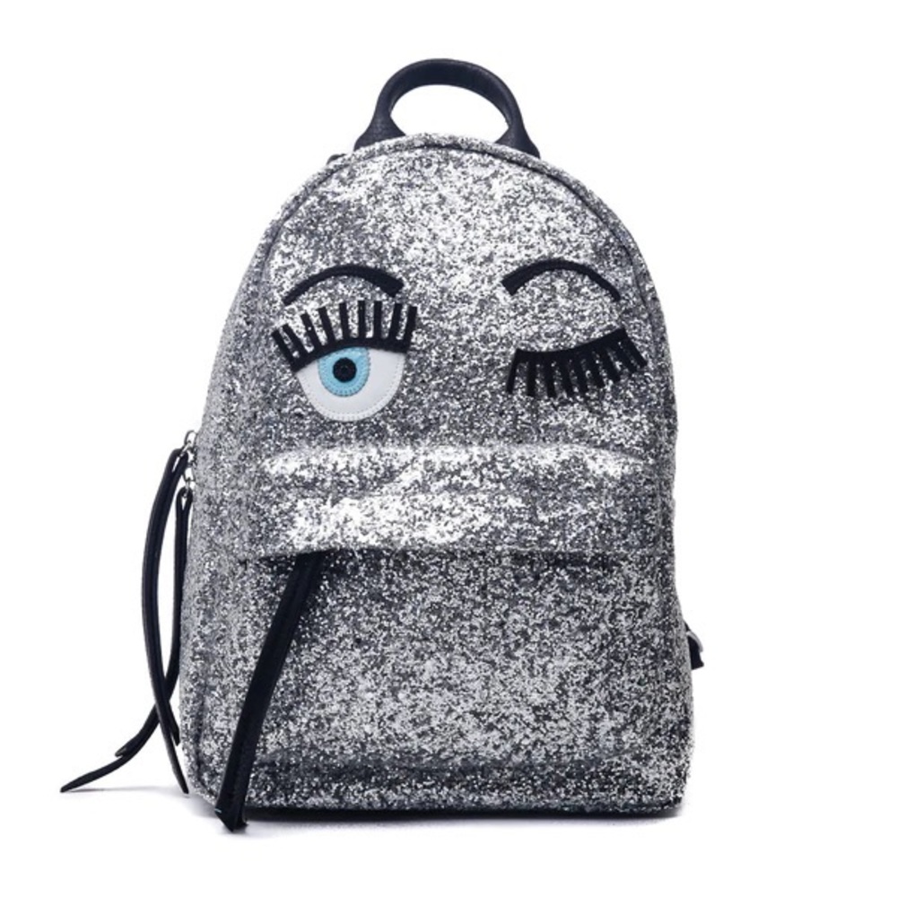 authentic chiara ferragni backpack sliver